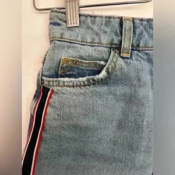 Zara Jean Skirt with Side Stripes Size XS - Picture 4 of 7